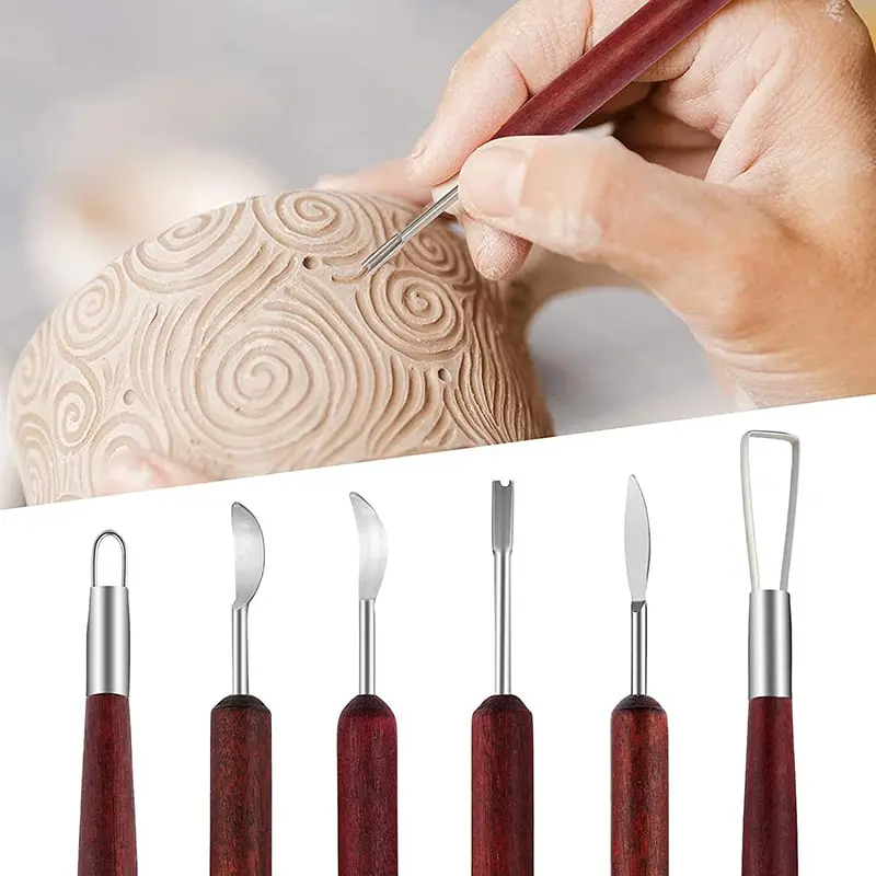 Artist's 6-Piece Wooden Potter - Wood Chisel Set recension och pris