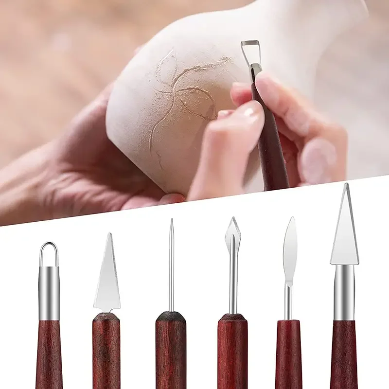 Artist's 6-Piece Wooden Potter - Wood Chisel Set recension och pris