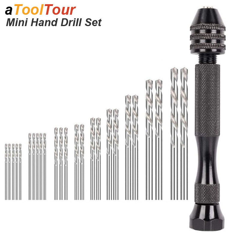 Micro Mini Hand Drill Bits Set - Woodworking Resin recension och pris