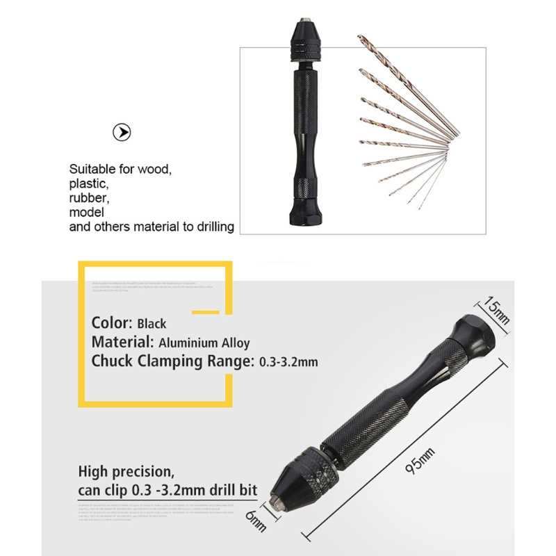 Micro Mini Hand Drill Bits Set - Woodworking Resin recension och pris