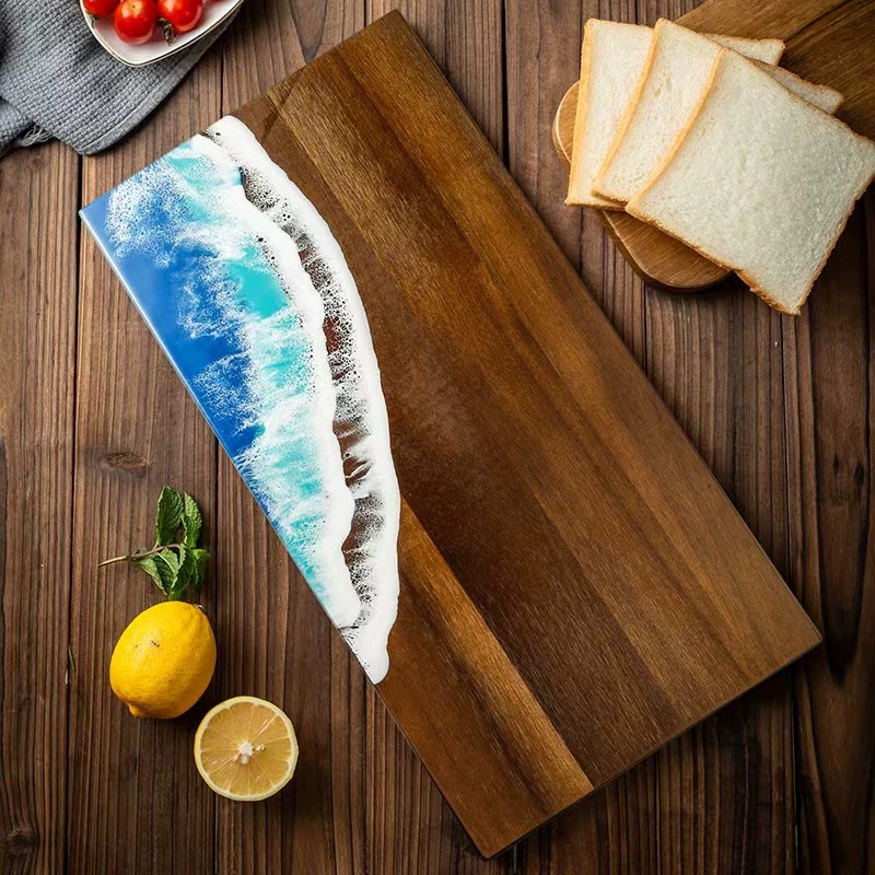Wave Resin Acacia Cutting Boar - Woodworking Resin recension och pris