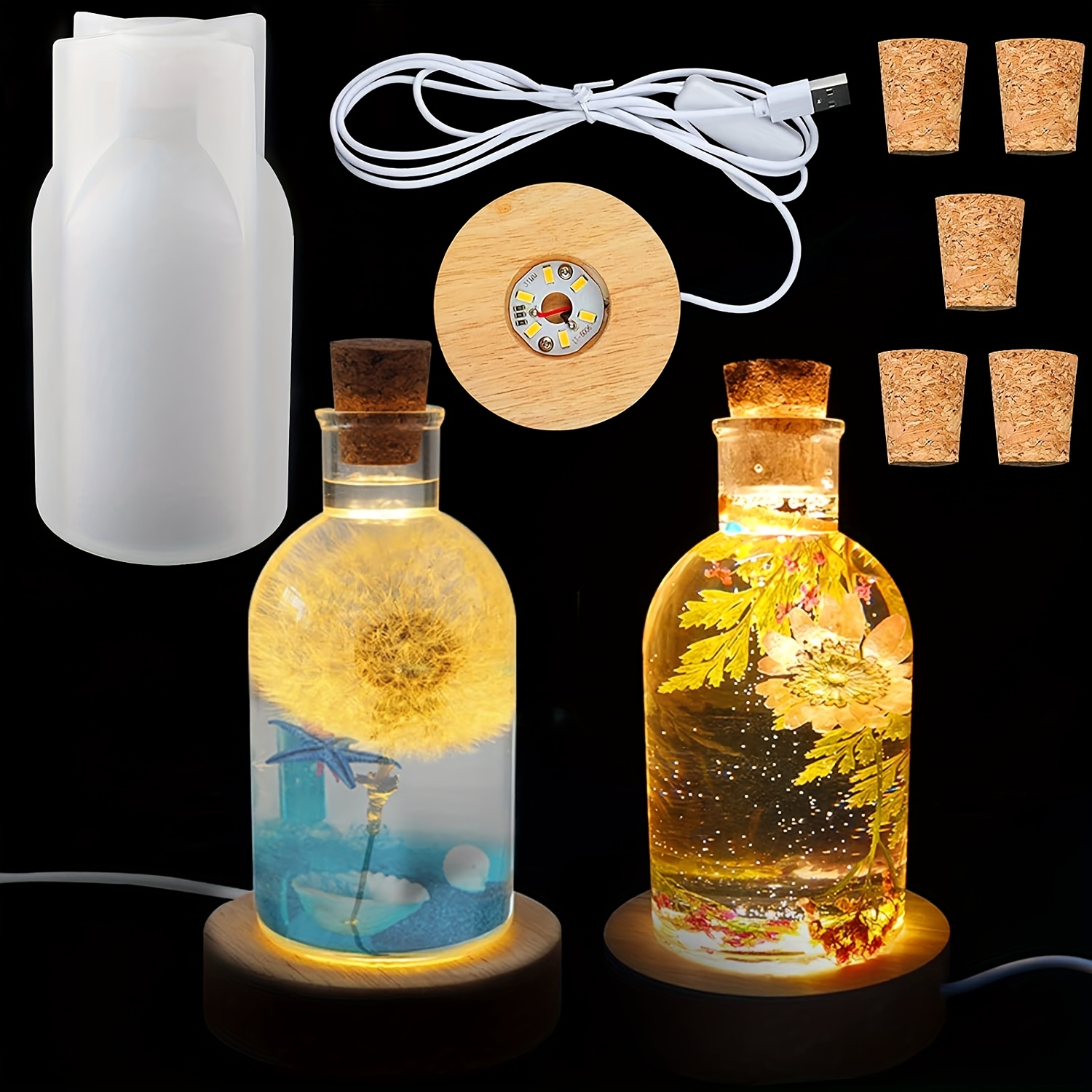 Drift Bottle Light Resin Mold  - Woodworking Resin recension och pris
