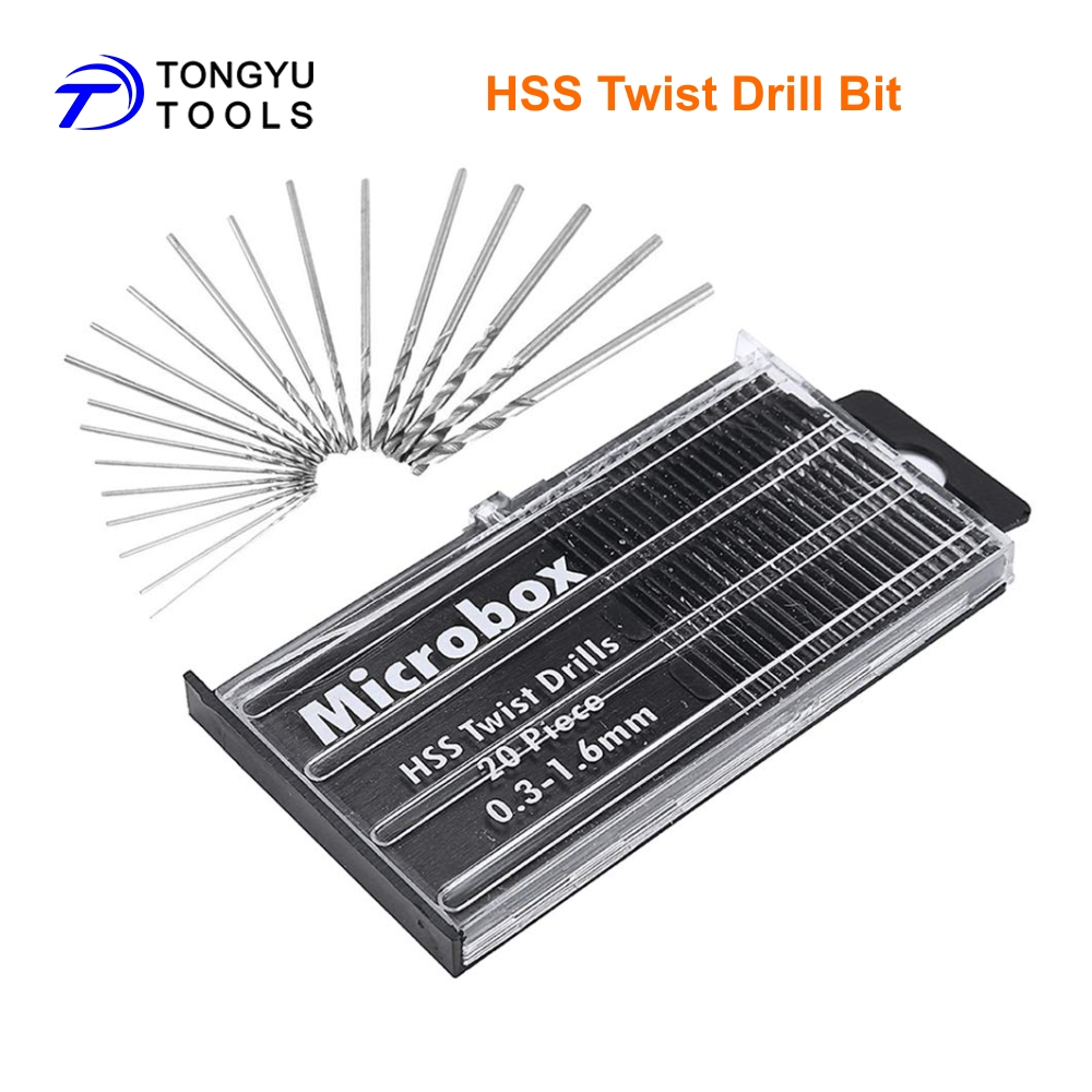 20Pcs Mini Twist Drill Bit Mic - Woodworking Resin recension och pris