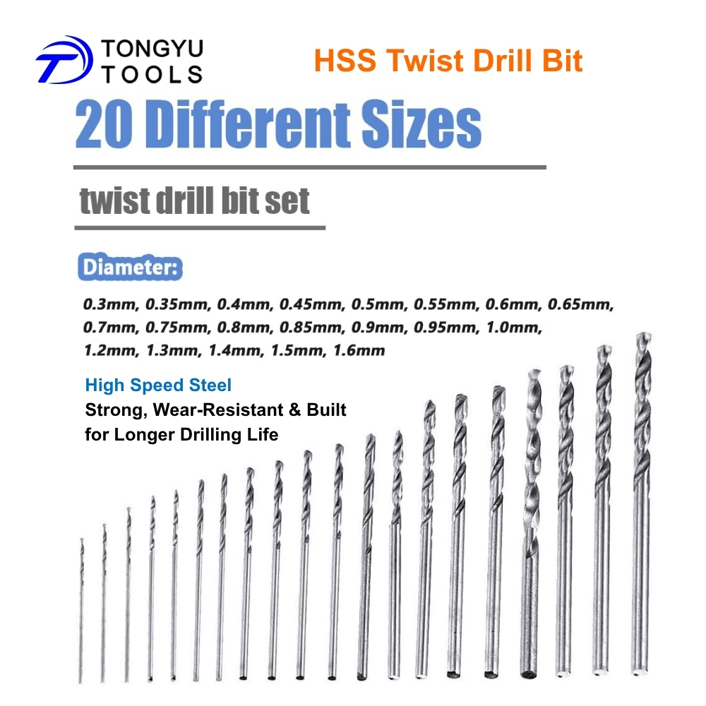 Micro Mini Twist Drill Bit Set - Woodworking Resin recension och pris