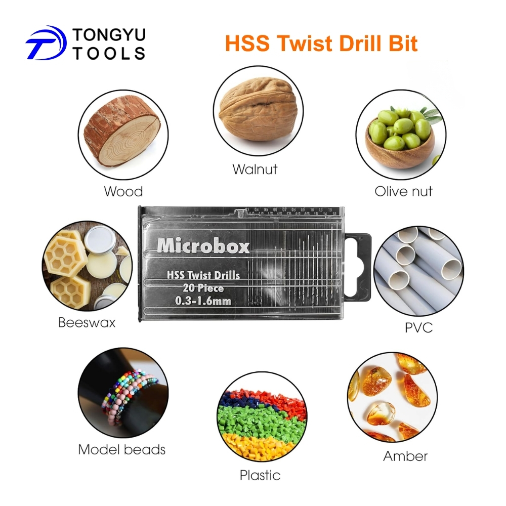 Micro Mini Twist Drill Bit Set - Woodworking Resin recension och pris
