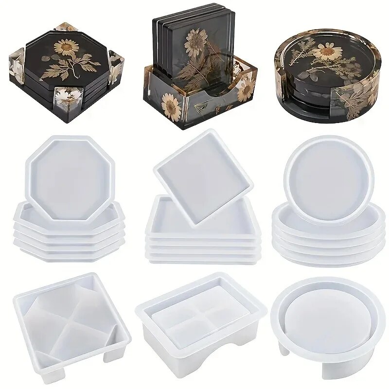 Coaster Resin Molds Set Includ - Woodworking Resin recension och pris