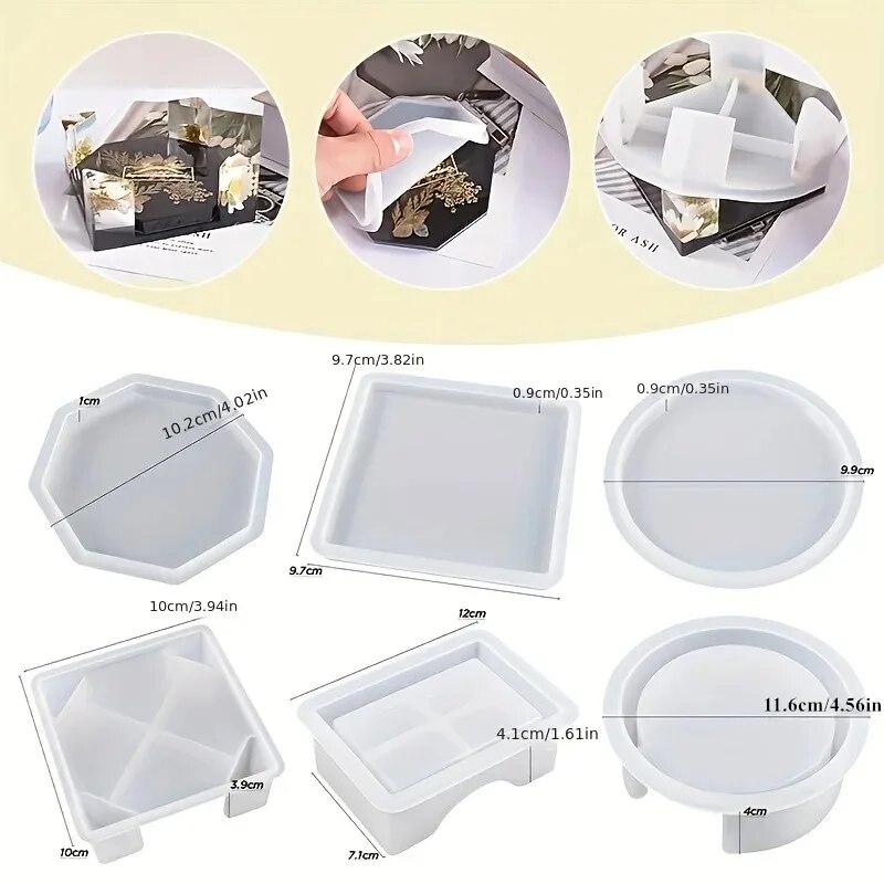 Coaster Resin Molds Set Includ - Woodworking Resin recension och pris
