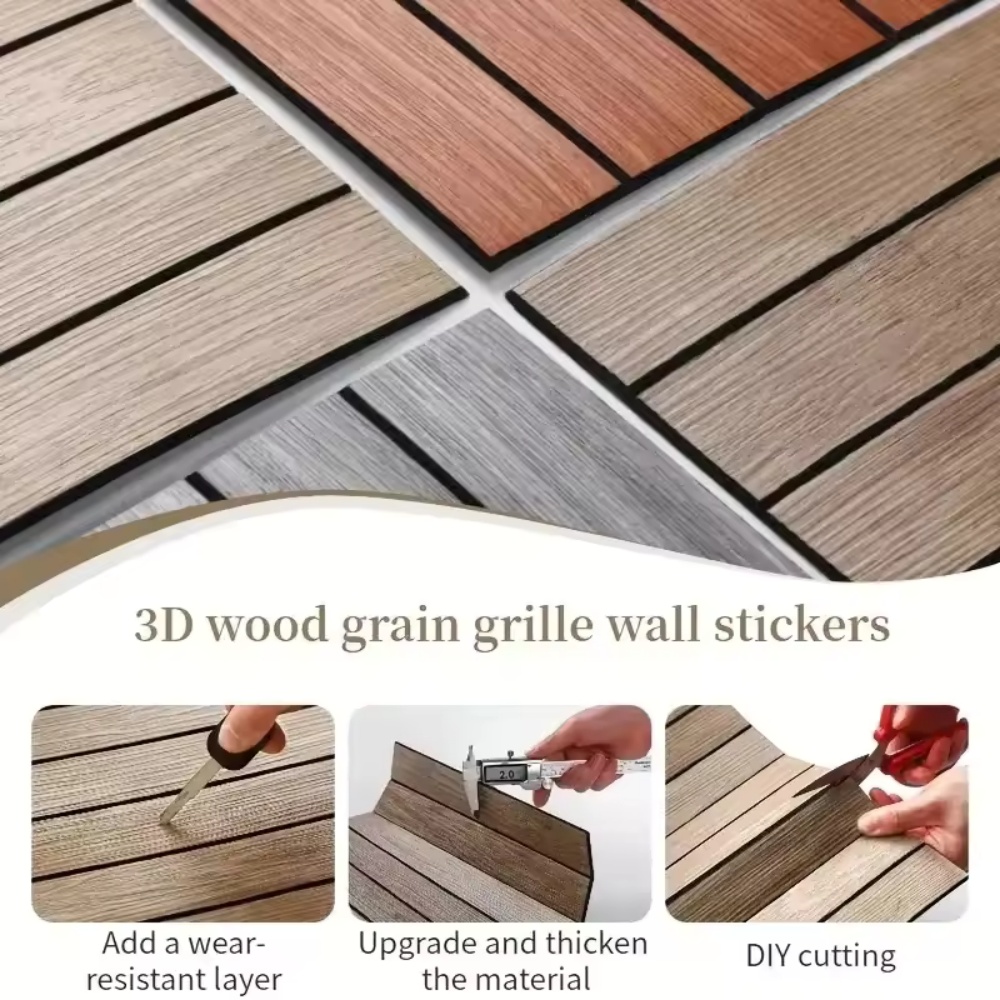 10PCS Wood Grain Wall Panels,  - Woodworking Glue recension och pris